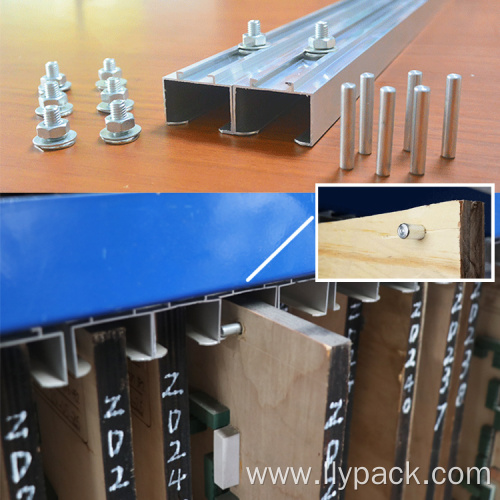 Wood Flat Plate Board Storage Shelf Rack